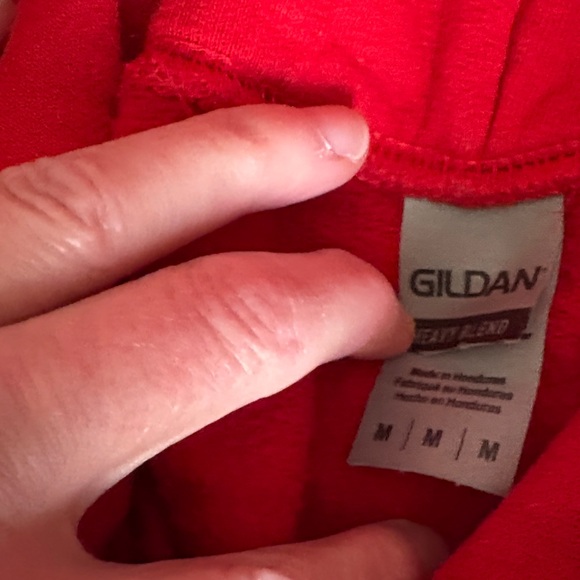 Gildan Red Heavy Blend Hoodie Kansas City Chiefs - Picture 2 of 8